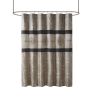 Medallion Pattern Embroidered Shower Curtain, 72"