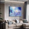 Framed Canvas Abstract Style Impressionism Lotus Painting