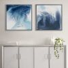 Silver Frame "Madison Park Blue Lagoon", by Blakely Bering