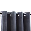 Blackout Curtains with Rings 2 pcs Anthracite 54"x 84" Velvet