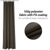 Coffee Outdoor Patio Curtain, W54" x L120"