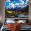 Mountains Landscape Background Tapestry 43x59 inch