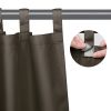 Coffee Outdoor Patio Curtain, W54" x L120"