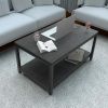 YSSOA, Black (Home Coffee Table),Easy Assembly,31x20x16