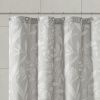 Grey Floral Shower Curtain 72" x 72"