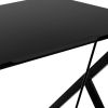 Black Home Office Ergonomic Computer Desk for Small Space