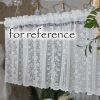 Vine Flower Lace Embroidery Half Curtain Sheer Valance,59x15