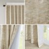 Marble Jacquard Lined Total Blackout Pocket/Back Tab Curtain