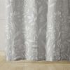 Grey Floral Shower Curtain 72" x 72"