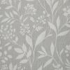 Grey Floral Shower Curtain 72" x 72"