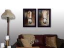 Black Framed "Two Horses Collection" 2 pc By Robin-Lee Vieira