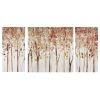 Triptych 3-piece Textured Canvas Wall Art Set, "Autumn Forest"