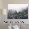 Misty Forest Wall Tapestry Decorative Wall Cloth; 29x39 inch