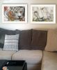 White Framed "Tiger Lily Dandy Lion" 2-Piece By Ed Wargo