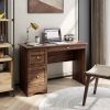 Wooden Vintage Computer Desk with 3 Drawers for Home