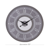 DecMode 30" Gray Wood Wall Clock