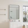 Black Rectangular Metal Framed Mirror, 30"X 40"