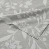 Grey Floral Shower Curtain 72" x 72"