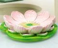 Simulation Lotus Flower Bathroom Soap Dish, Jewelry Holder