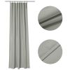 Gray Outdoor Patio Curtain 54"w x 84"l ,2 pcs