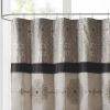 Medallion Pattern Embroidered Shower Curtain, 72"