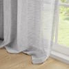 White and Grey Dual-colored Curtain Panel (Single) 52" x 84"