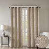 Champagne Hue Knitted Jacquard Damask Blackout Curtain, 2