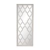 White Distressed Full Body Floor Mirror,  24" x 60"