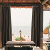 Coffee Outdoor Patio Curtain, W54" x L120"