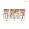 Triptych 3-piece Textured Canvas Wall Art Set, "Autumn Forest"