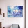 Framed Canvas Abstract Style Impressionism Lotus Painting