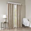 Champagne Hue Knitted Jacquard Damask Blackout Curtain, 2