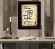 Black Framed "Family" By Susan Boyle, Printed Wall Art