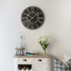 Black Better Homes & Gardens 20" Round Farmhouse Clock