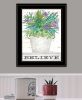 Black Framed "Believe Succulents" by Cindy Jacobs