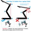 Foldable Aluminum Laptop Table Desk with Mouse Board