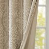 Champagne Hue Knitted Jacquard Damask Blackout Curtain, 2