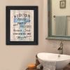 Black Framed "Bathroom Humor" by Debbie DeWitt