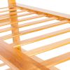 Light Wood Color Bamboo 4-Tier Shoe Rack, Shelf Storage