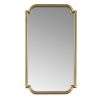 Gold Scalloped Wood Wall Mirror 19"W x 35.5"H