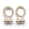 Magnetic Rope Ball Curtain Holder Tiebacks Rods, 2 pcs.