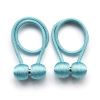 Magnetic Rope Ball Curtain Holder Tiebacks Rods, 2 pcs.