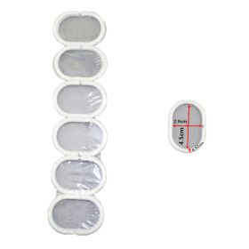 10-12 PCS C-type Plastic Shower Curtain Ring Hooks (Sizes: M)