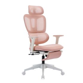 Ergonomic Mesh Office Chair, 2D Adjustable Armrest, High Back (Color: pink)