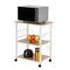 Baker's Rack 3-Tier Kitchen Utility Microwave Oven Stand