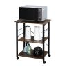 Baker's Rack 3-Tier Kitchen Utility Microwave Oven Stand