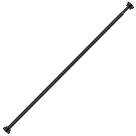 Black Heavy-Duty Adjustable Shower Curtain Rod, Stainless (size: 120cm)