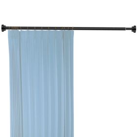 Black Heavy-Duty Adjustable Shower Curtain Rod, Stainless (size: 100cm)