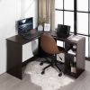 L-Shape Corner Computer Desk with 2 Shelves,39.4"w x 47.2"d