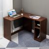 L-Shape Corner Computer Desk with 2 Shelves,39.4"w x 47.2"d